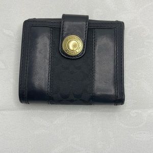 Coach #40455 Black Wallet